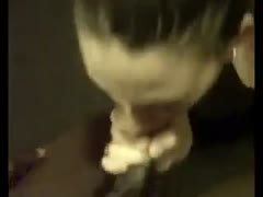 My huge dark schlong is sucked by a white girlfriend like a well qualified doxy.